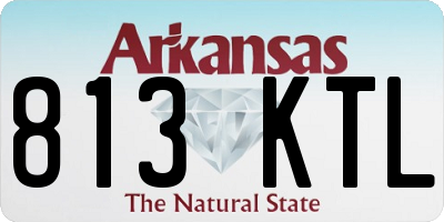 AR license plate 813KTL