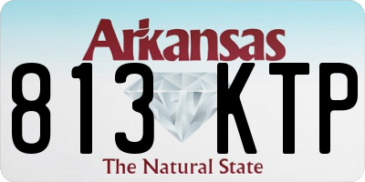AR license plate 813KTP