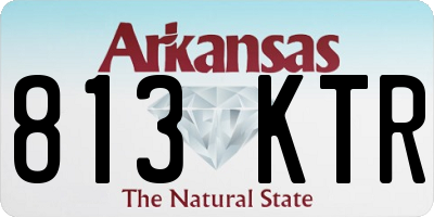 AR license plate 813KTR