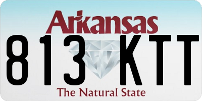 AR license plate 813KTT