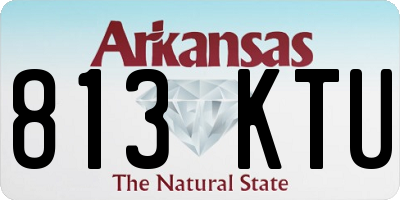 AR license plate 813KTU