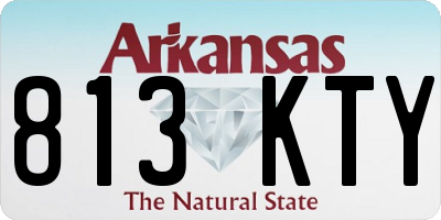 AR license plate 813KTY