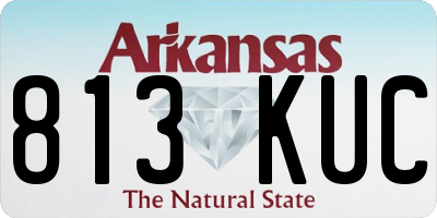 AR license plate 813KUC