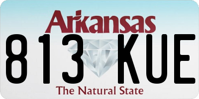 AR license plate 813KUE