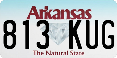 AR license plate 813KUG