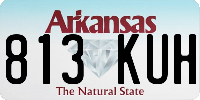 AR license plate 813KUH