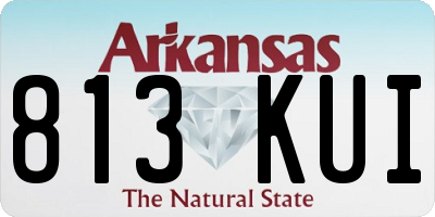 AR license plate 813KUI