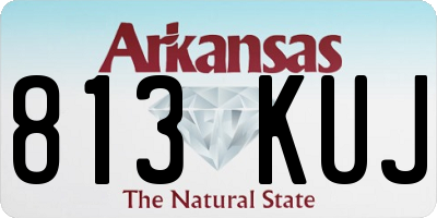 AR license plate 813KUJ