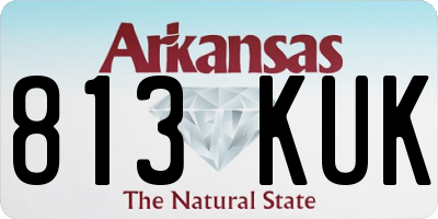 AR license plate 813KUK