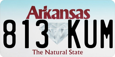 AR license plate 813KUM