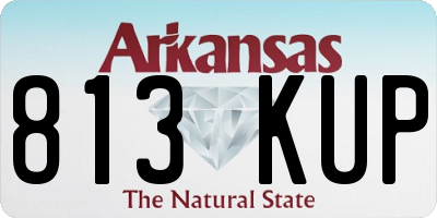 AR license plate 813KUP