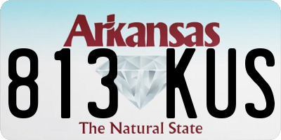 AR license plate 813KUS