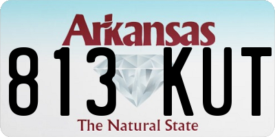 AR license plate 813KUT