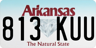 AR license plate 813KUU