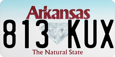 AR license plate 813KUX