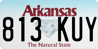 AR license plate 813KUY