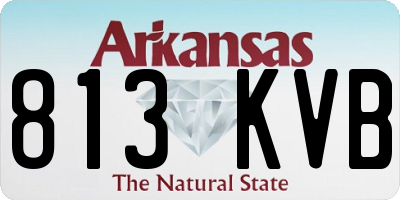 AR license plate 813KVB