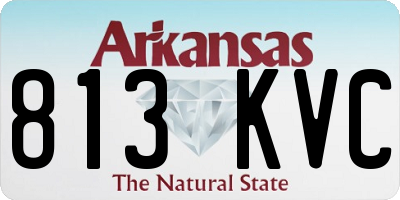 AR license plate 813KVC