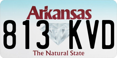 AR license plate 813KVD