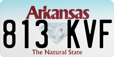 AR license plate 813KVF