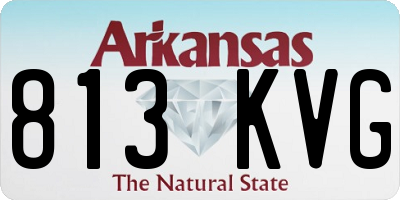 AR license plate 813KVG
