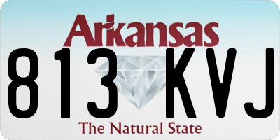 AR license plate 813KVJ