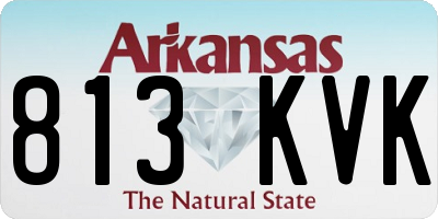 AR license plate 813KVK