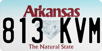 AR license plate 813KVM