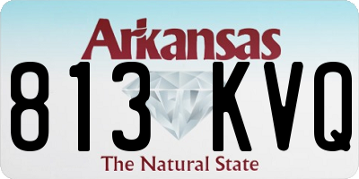 AR license plate 813KVQ