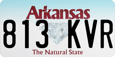 AR license plate 813KVR