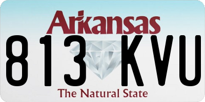 AR license plate 813KVU