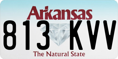 AR license plate 813KVV