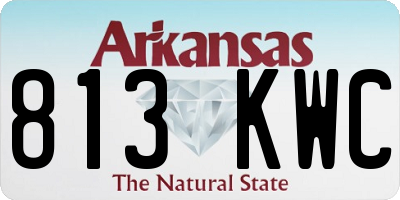 AR license plate 813KWC
