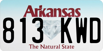 AR license plate 813KWD