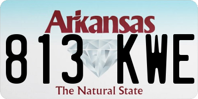 AR license plate 813KWE