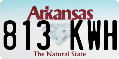 AR license plate 813KWH