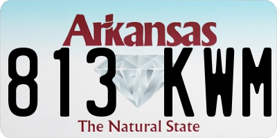 AR license plate 813KWM