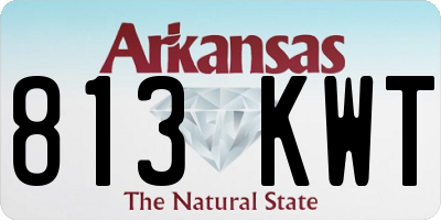 AR license plate 813KWT