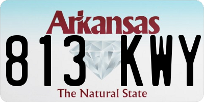 AR license plate 813KWY
