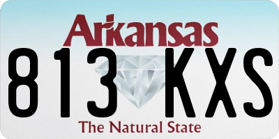 AR license plate 813KXS