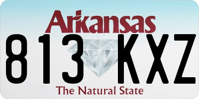 AR license plate 813KXZ