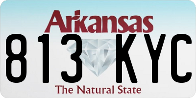 AR license plate 813KYC