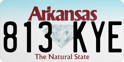 AR license plate 813KYE