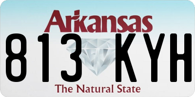 AR license plate 813KYH
