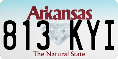 AR license plate 813KYI