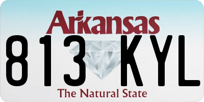 AR license plate 813KYL