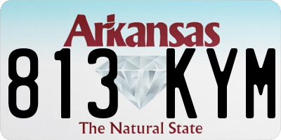 AR license plate 813KYM