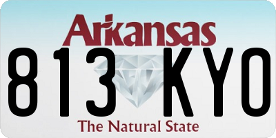 AR license plate 813KYO