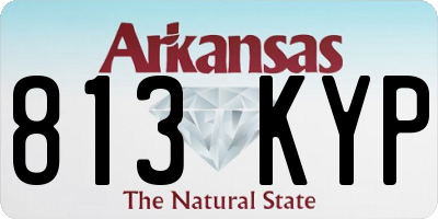 AR license plate 813KYP