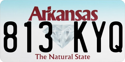 AR license plate 813KYQ